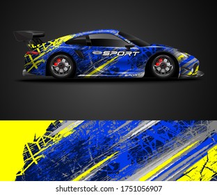 Sport Car Wrap design and vehicle livery