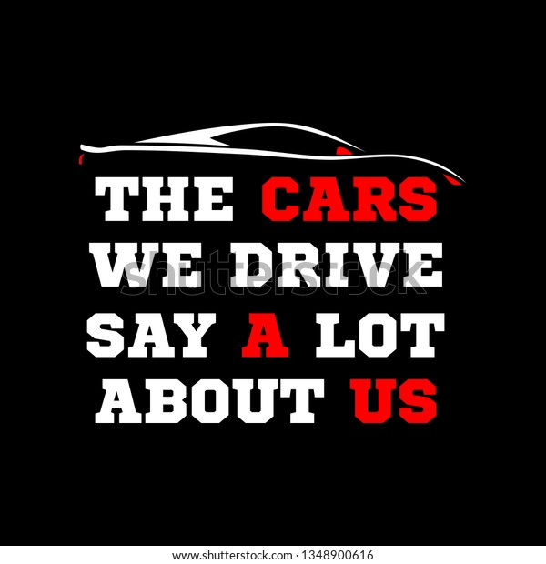 Sport Cars Quote Stock Vector (Royalty Free) 1348900616