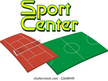 sport center with tennis e soccer