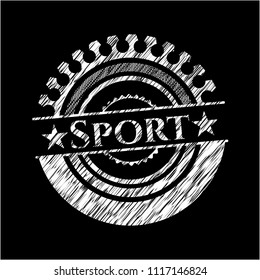Sport chalk emblem