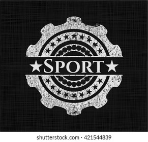 Sport chalkboard emblem