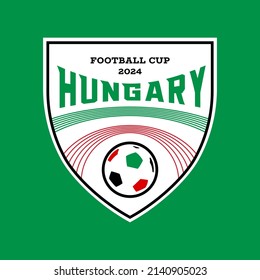 Sport championship logo. Football cup of Hungary.