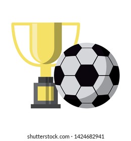 Sport championship soccer cartoons vector illustration graphic design