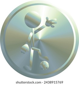 sport character cartoon sphere in vector format