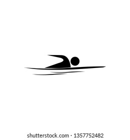 Sport Character Silhouette Running Swimming Cycling Stock Vector ...