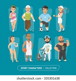 Sport characters collection