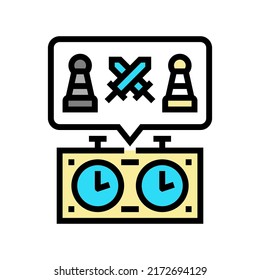 sport chess color icon vector. sport chess sign. isolated symbol illustration