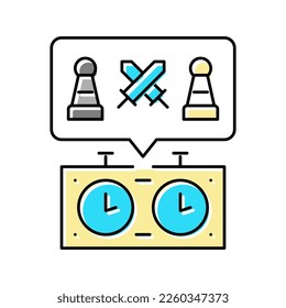 sport chess color icon vector. sport chess sign. isolated symbol illustration