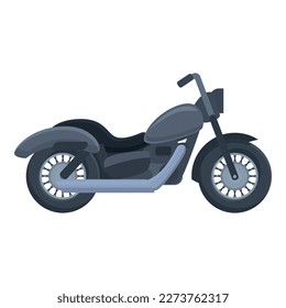 Sport chopper icon cartoon vector. Bike road. Biker motor