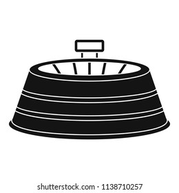 Sport circle arena icon. Simple illustration of sport circle arena vector icon for web design isolated on white background