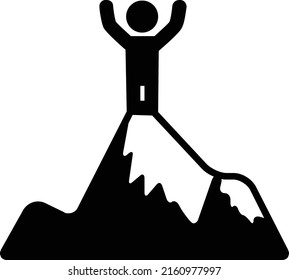 sport climbing icon with white background