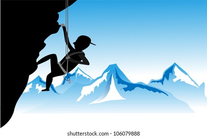 Sport Climbing Sport Climbing Vector illustration.