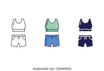 Sport cloth icon vector illustration