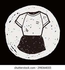 sport clothes doodle