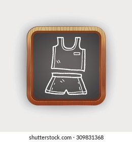 sport clothes doodle