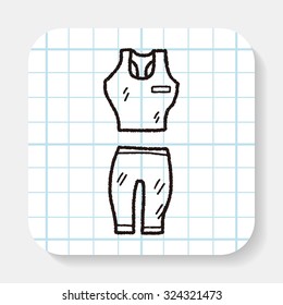 sport clothes doodle