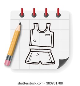 sport clothes doodle