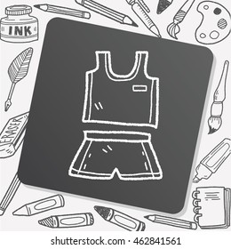 sport clothes doodle