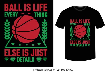Sport clothing design with ball for basketball team
