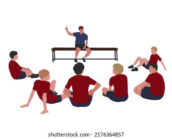 Sport Coaching in illustration graphic vector