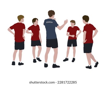 Sport Coaching in illustration graphic vector