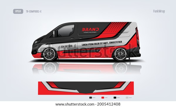 Sport\
Company Van Wrap Design vector eps 10 ready\
print.
