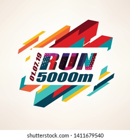 sport and competiotion backgound, running competition poster