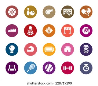 Sport Competition Color Icons