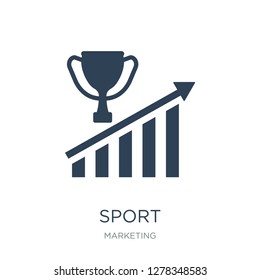 sport competition cup icon vector on white background, sport competition cup trendy filled icons from Marketing collection, sport competition cup vector illustration