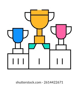 sport competition line icon vector. sport competition sign. isolated symbol illustration