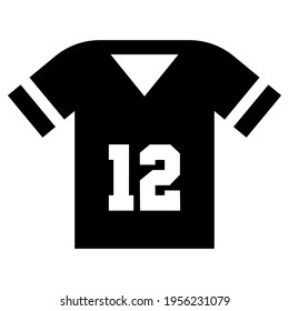 Sport Competition Player Shirt. Isolated vector icon.
