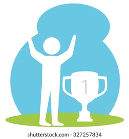 sport concept icon design over white background, vector illustration 