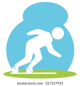 sport concept icon design over white background, vector illustration 