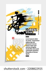 Sport concept for internet banners, social media banners, headers of websites, vector illustration 