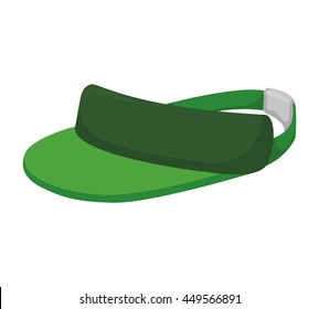 Sport concept represented by Golf hat icon. Isolated and flat illustration 