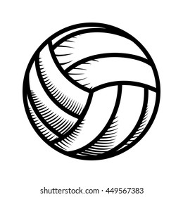 Sport concept represented by Volleyball icon. Isolated and flat illustration 