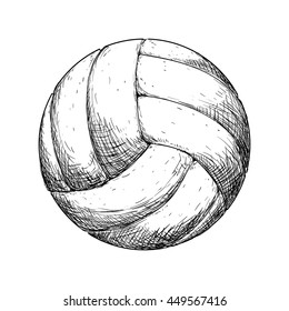 Sport concept represented by Volleyball icon. Isolated and flat illustration 