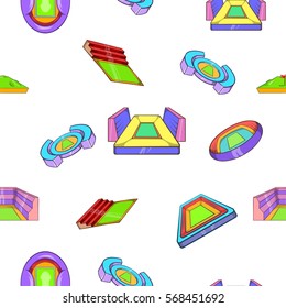 Sport construction pattern. Cartoon illustration of sport construction vector pattern for web