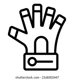 Sport cotton gloves icon outline vector. Glove winter. Snow bike