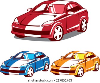 Sport coupe vector