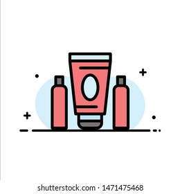 Sport, Cream, Medical, Healthcare  Business Flat Line Filled Icon Vector Banner Template