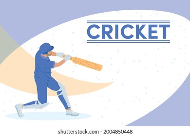 jugador de cricket deportivo con murciélago