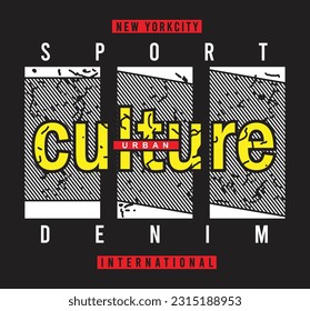 Sport culture t shirt design men's