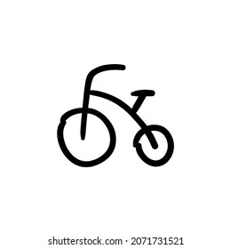 sport cycle icon in vector. Logotype - Doodle