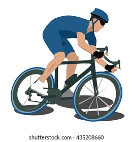 Sport cycling, isolated vector