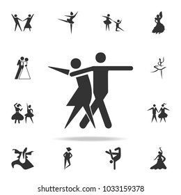 sport dance icon. Set of people in dance  element icons. Premium quality graphic design. Signs and symbols collection icon for websites, web design, mobile app on white background