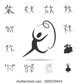 sport dance icon. Set of people in dance  element icons. Premium quality graphic design. Signs and symbols collection icon for websites, web design, mobile app on white background