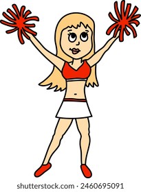 Sport - Dancing cheerleader girl