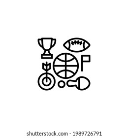 Icono Día Deportivo en vector. Logotipo