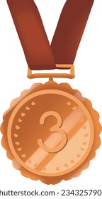 Sport day set - Bronze Medal With Band Holder